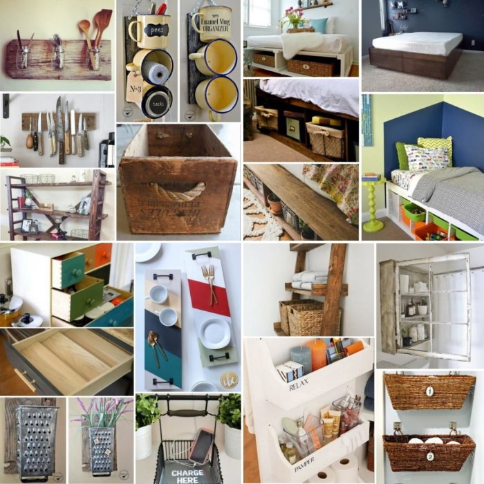 Storage ideas diy easy room neat every mins read